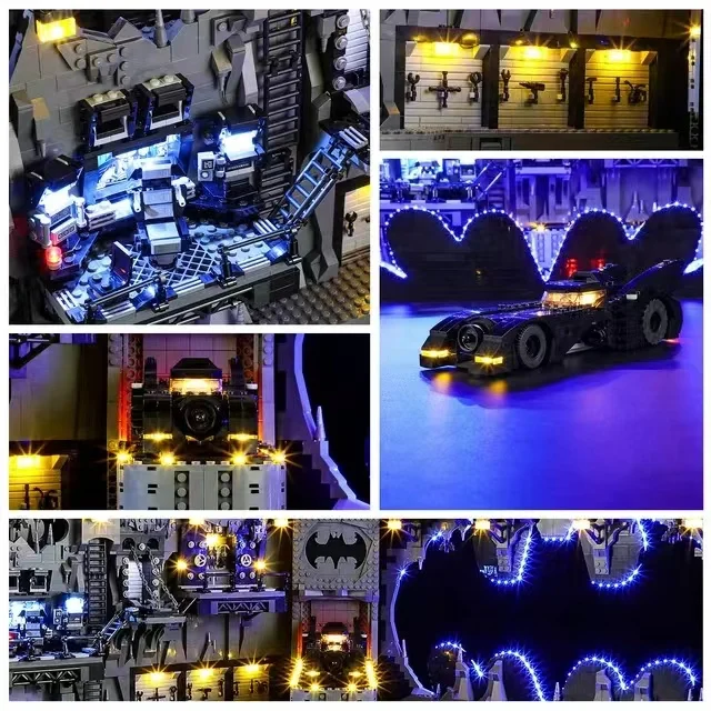 С оригинальной коробкой 76252 Batcave Shadow Box классическая модель 1989 года строительные