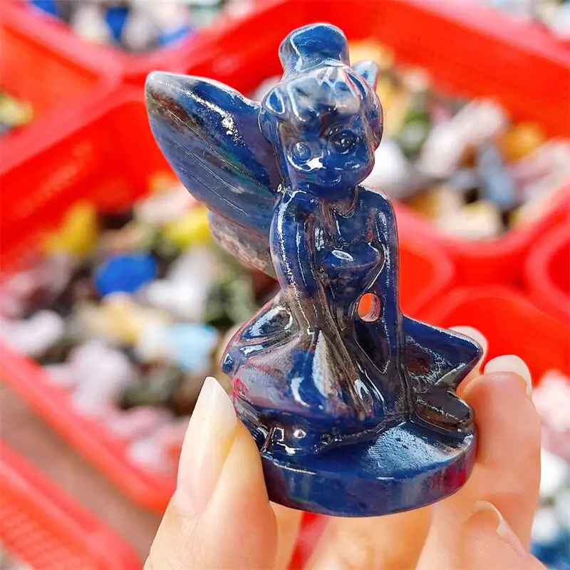 

Синий содалит, кристалл, поделка