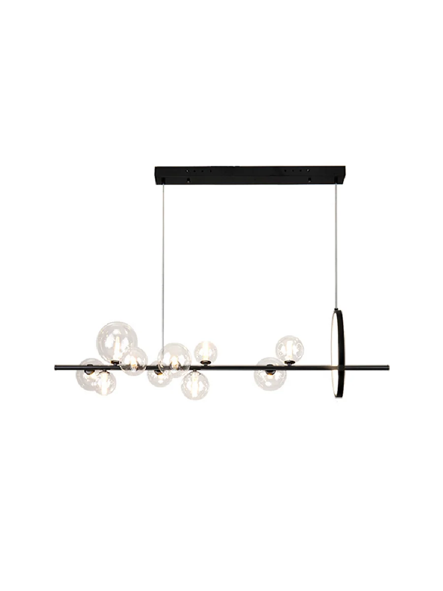 

Kitchen Island Creative Minimalism LED Chandelier Room Decor Hanging Lamp Modern Suspension Home Decor Appliance Dining Table