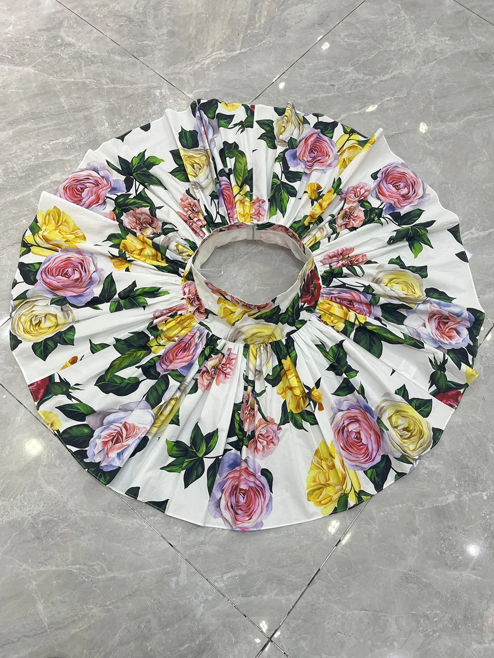 SEQINYY белая юбка из 100% хлопка лето-весна новый модный дизайн женская подиумная