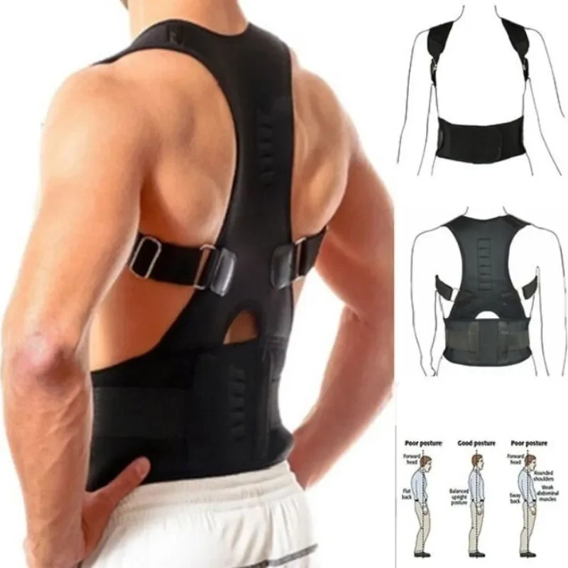 

Belt Corset Brace Magnet Straightener Posture Corrector Top Lumbar Corrector Supports Braces Postura Shoulder Adjustable Back