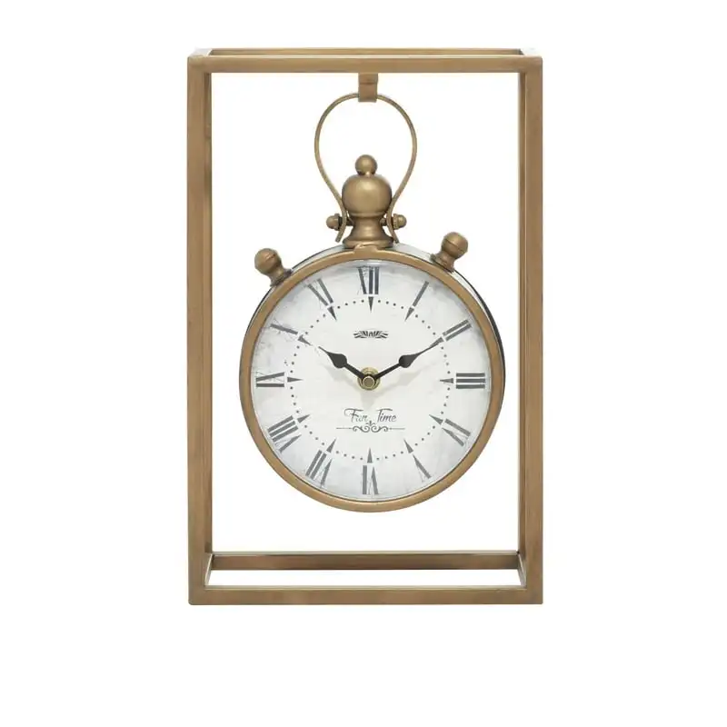 

Bronze Metal Standing Stopwatch Clock Home decorations modern Clock digital Alarm clocks Totoro clock Home decoration luxury D c