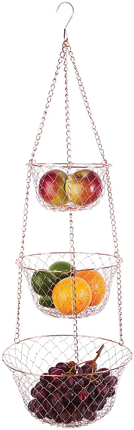 

Stunning Copper Hanging Baskets - Perfect Gift For Garden Lovers - Unique and Graceful Design