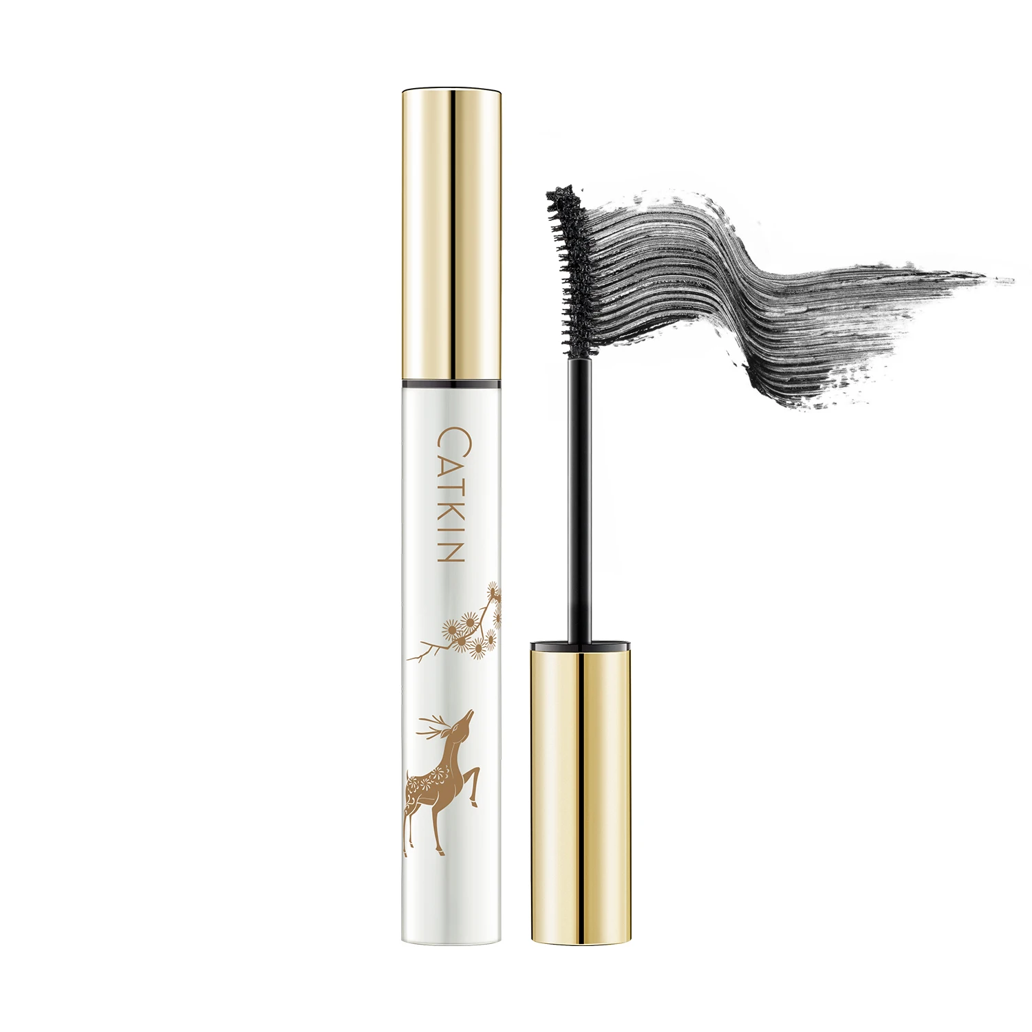 

CATKIN long lasting black mascara intense length Voluptuous Volume, Intense Length, Feathery Soft Full Lashes