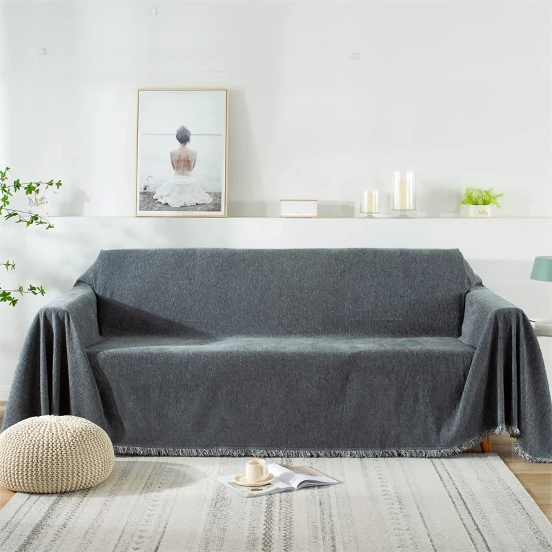 

Anti-scratch Solid Color All-inclusive Non-slip Sofa Cover