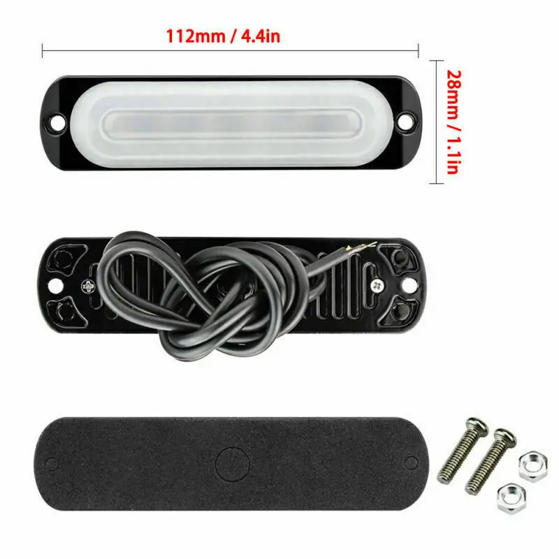 

2* Work Light Bar Trucks Floods Spot Offroad 6LED 4WD DC12V 18W 6000K Motorcycles Car SUV Super Bright White Fog Lamp Lights