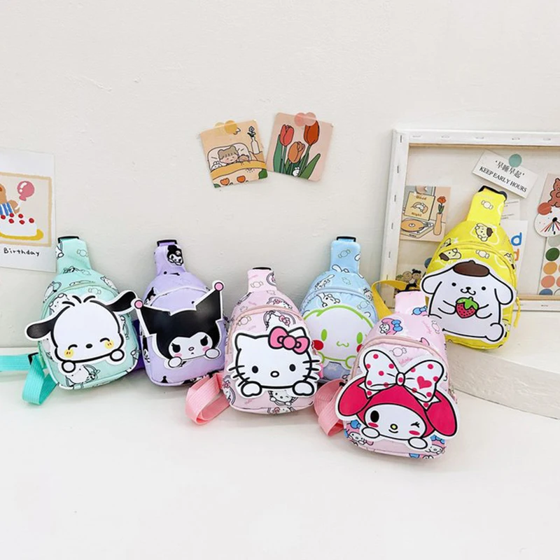 Простая повседневная детская сумка через плечо портативная маленькая нагрудная