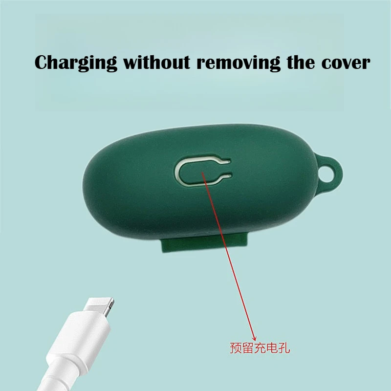 Фото Совместим с Bluetooth-наушниками Huawei FreeBuds Pro 5, силиконовый защитный чехол, милый нейлоновый ремешок, защитный мягкий чехол №2