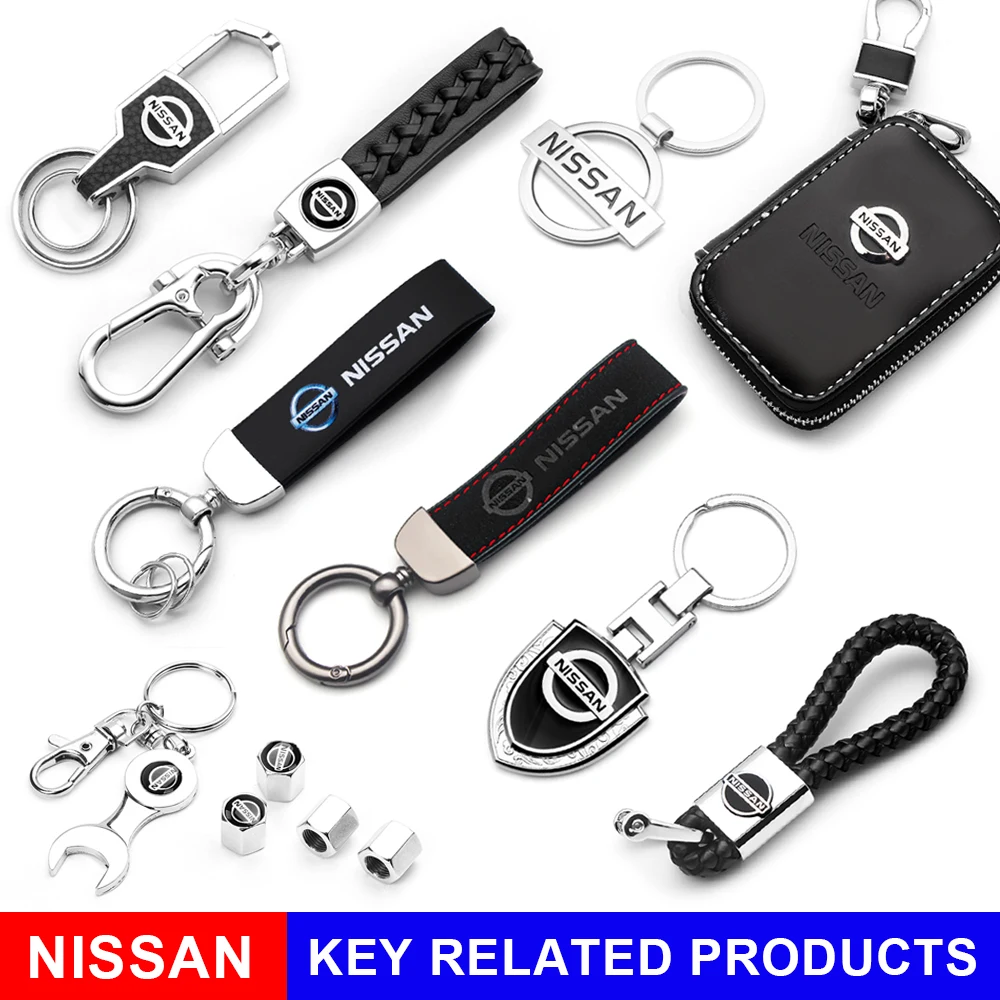 

Alloy Metal Car KeyChain KeyRing Holder Buckle Ornament Accessories For NISSAN Tiida Teana ALTIMA SYLPHY MURANO KICKS QASHQAI