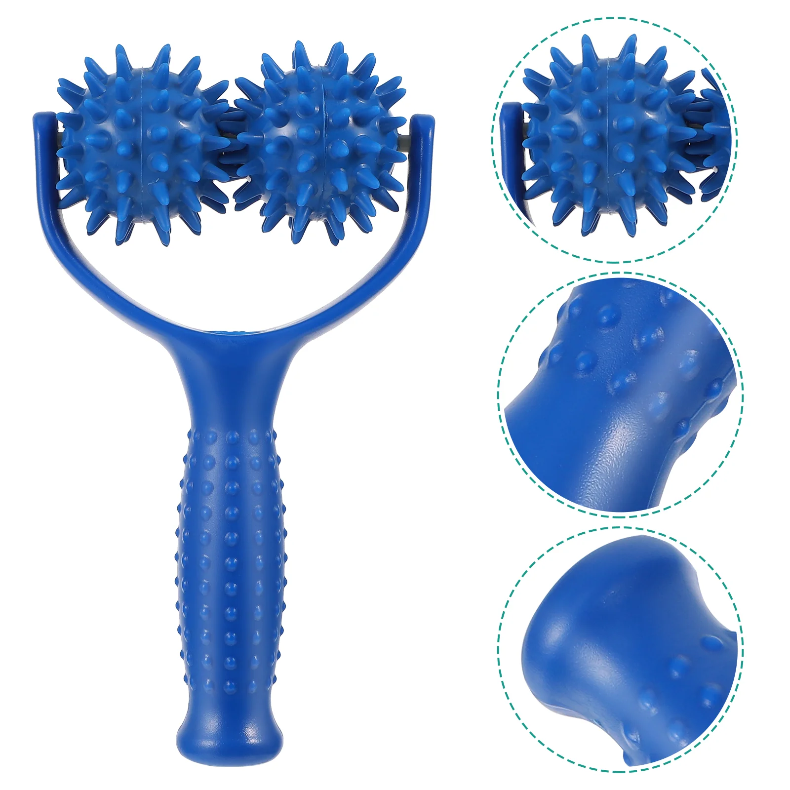 

Muscle Relaxer Roller Massager Handheld Body Massager Shoulder Roller (Blue)