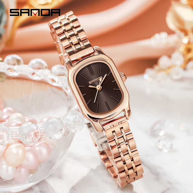 

SANDA Brand Ladies Quartz Wristwatches Classic Dial Design High-end Atmosphere Fashion Women Watch 30M Waterproof Reloj Muje