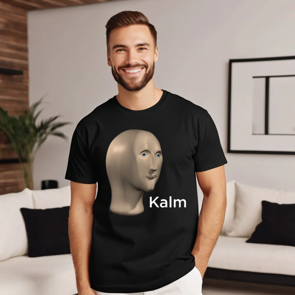 Футболка с коротким рукавом и круглым вырезом из натурального хлопка