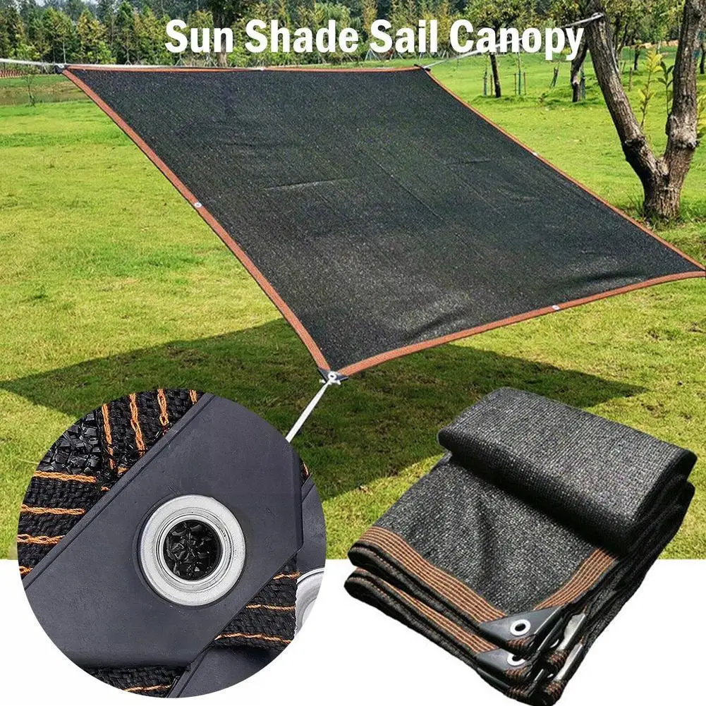 

4 8 12 Pin Black HDPE Anti-UV Sun Shade Net Gazebo Pergola Shelter Sun Cover Sunshade Agriculture Greenhouse Outdoor Net Ca P6S9