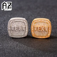 New Customized Rings For Women Iced Out Ring Men Hip Hop Finger Couple Wedding Jewelry Free Shipping