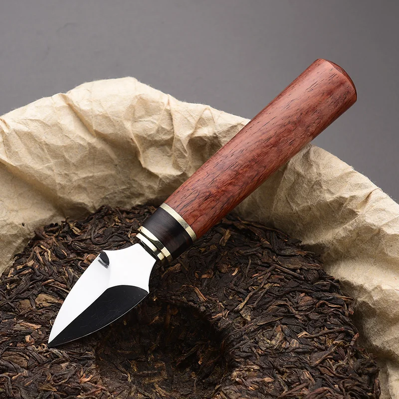 

Black Tea Simple Tea Knife Accessories Stainless Steel Tea Needle Cone Sandalwood Thickening Taza De Te Household Product DI50CZ