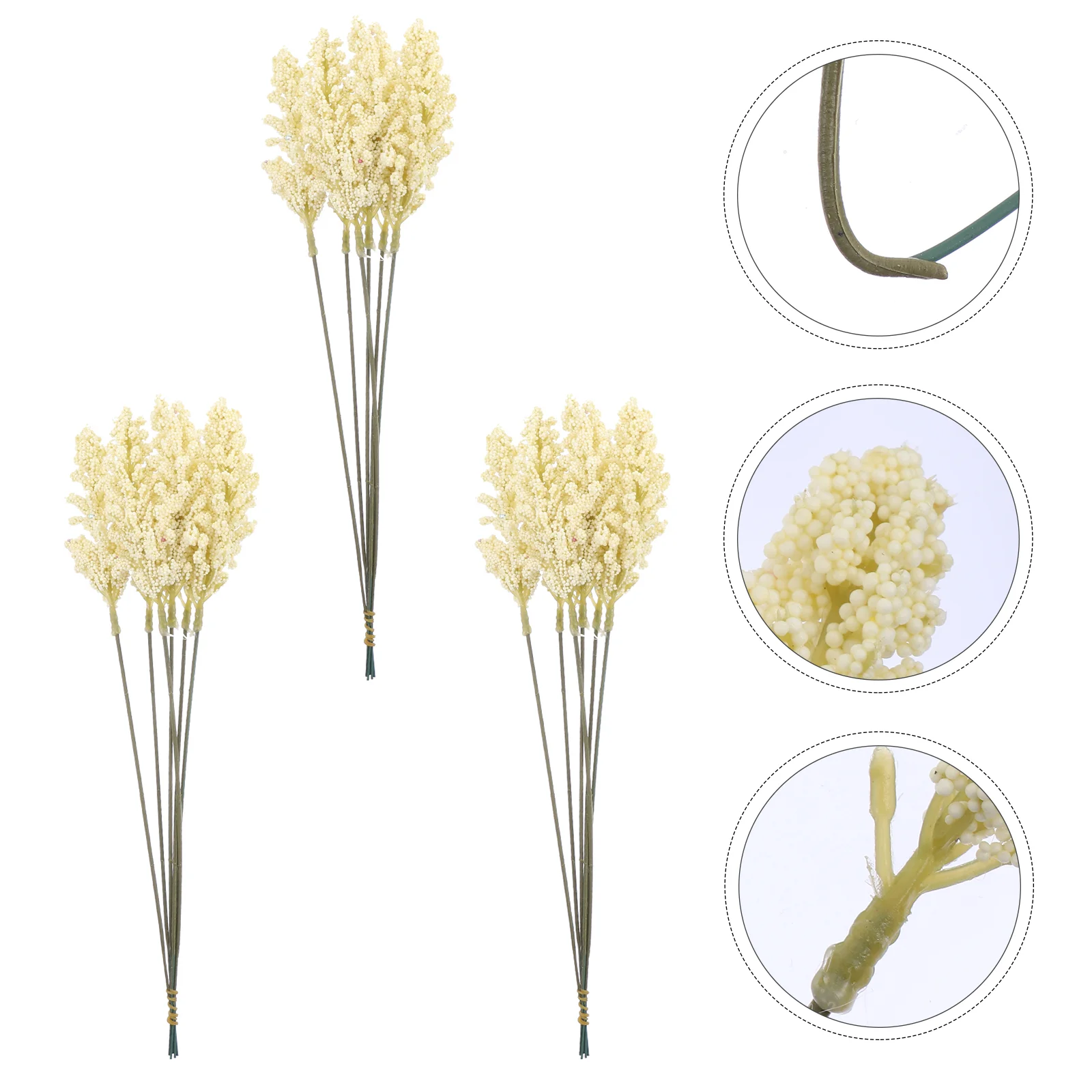 18 шт. искусственные кукурузные уши цветы декор из пшеницы натуральные стебли