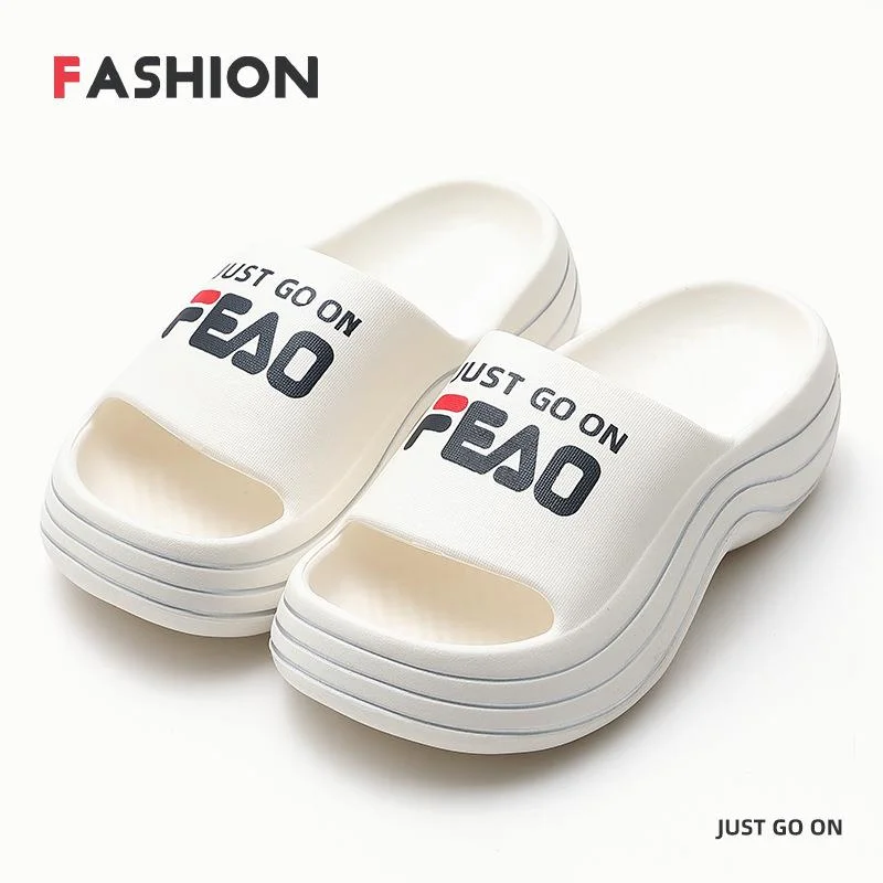 Тапочки уличные на толстой подошве для мужчин и женщин модные дизайнерские