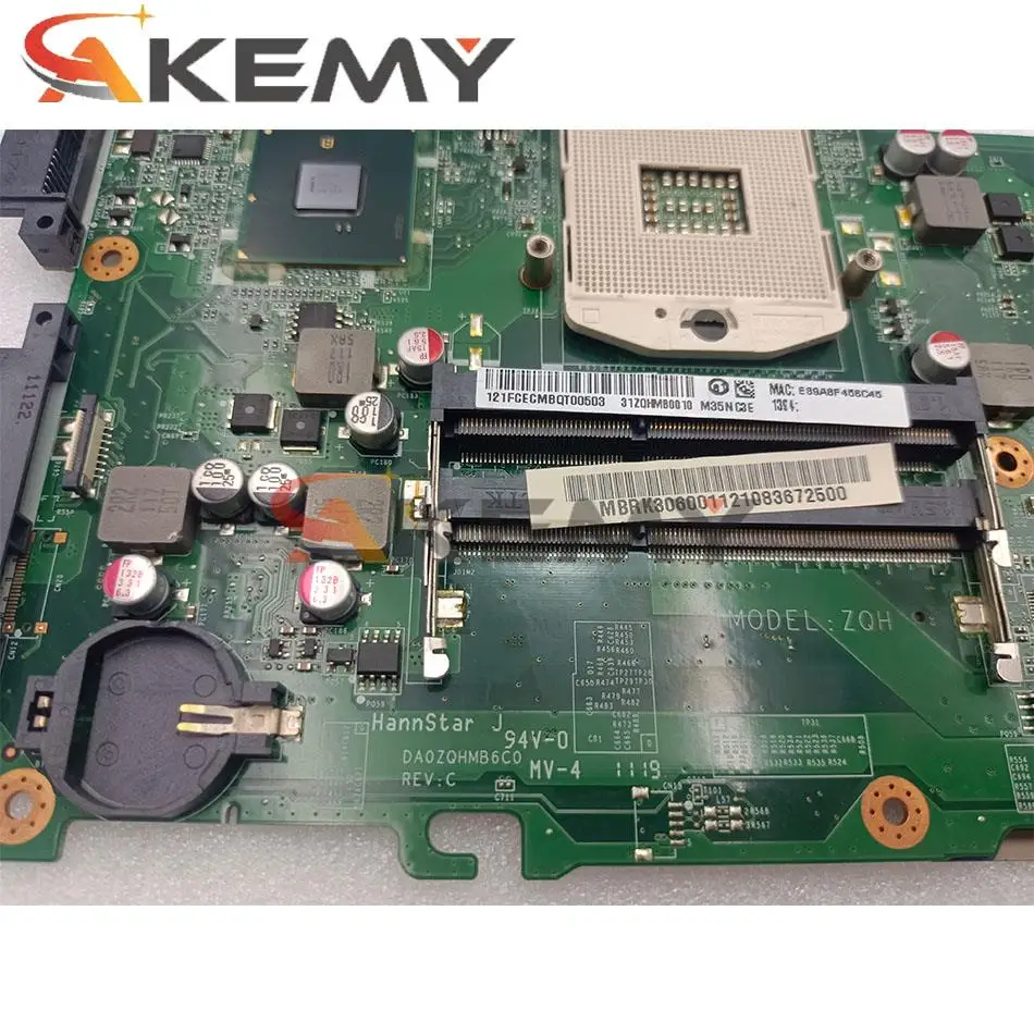 Системная плата MBRK306001 DA0ZQHMB6C0 для ноутбука Acer Aspire 4739 материнская HM55 100% рабочий -