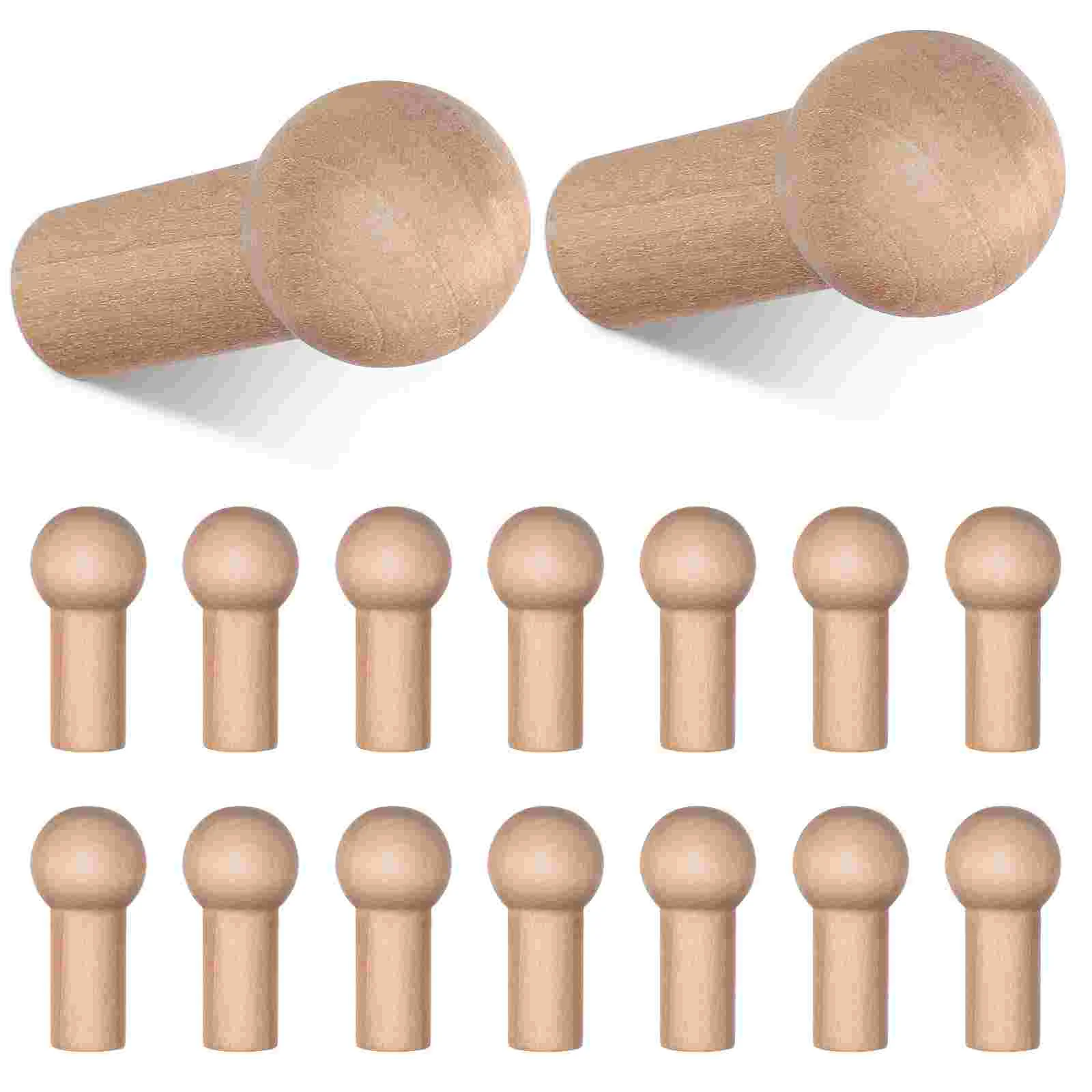 

25pcs Wall Hooks for Hanging Wall Mounted Hook Wooden Pegs for Hanging Coats Wood Peg Hooks Hat Hooks for Wall