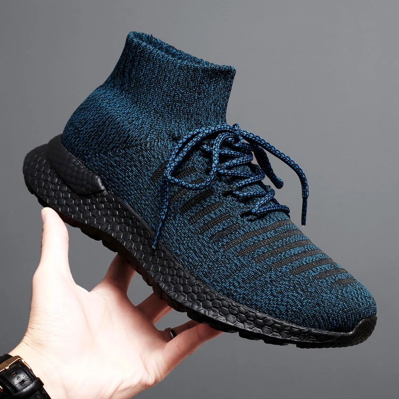 

Socks Shoes for Men High Top Loafers Breathable Men's Sneakers Fashion 2022 Comfortable Casual Tennis Masculin Zapatillas Hombre