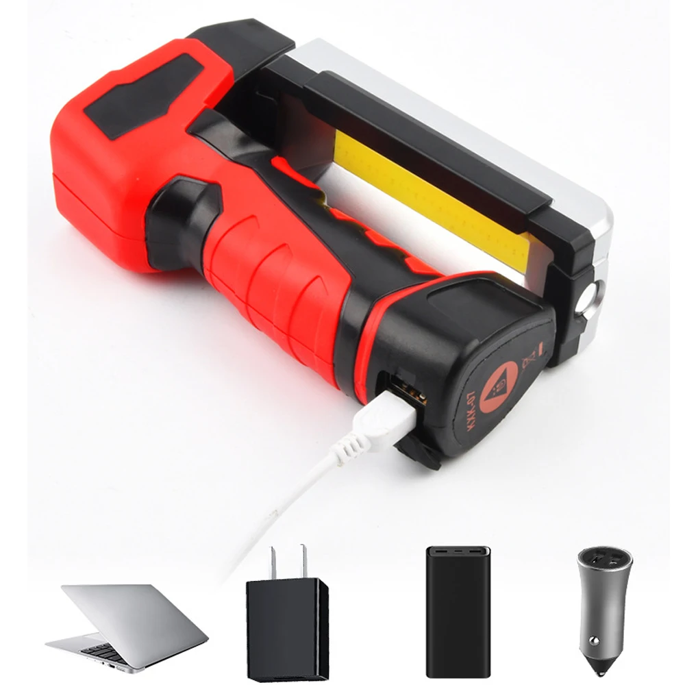 360° COB Bulb Flashlight Work Light USB Rechargeable Inspection Lamp Torch Car Emergency Flashing outdoor product | Освещение