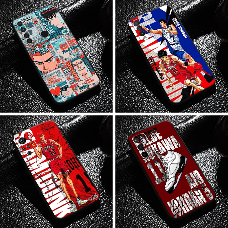 

Japan Anime SLAM DUNK For Xiaomi Redmi Note 10 10S 9 9S 9T 8 8T 7 Pro 5G Redmi 10 9 9A 9T 9C 8 8A Phone Case Soft Back Funda