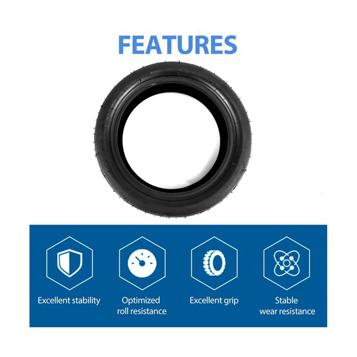 2 шт. бескамерные шины 10X- вакуумные для электрического скутера 10-дюймовые |