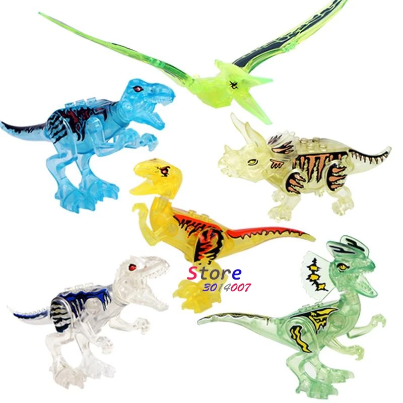 

1/Set 77034 Tyrannosaurs Rex Dinosaur Velociraptor Pterosaur Triceratop Tyrannosaurus Education For Children Gifts Toys