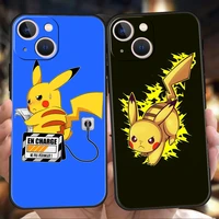 pikachu pokemon phone case cover for iphone 12 13 pro max xr xs x iphone 11 7 8 plus se 2020 13 mini silicone soft shell fundas
