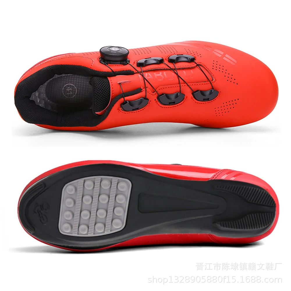 New Professional Road Cycling Shoes Men's Lock-assisted Bicycle Shoes Summer Men's And Women's Spinning Shoes Biking Lock Shoes