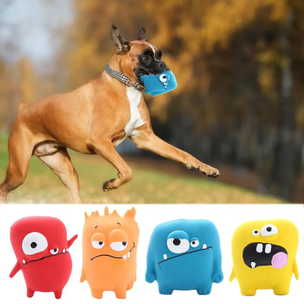 

Bite Resistant Dog Chew Toy Latex Puppy Molar Toy Cute Dog Squeak Toys for for Pet Tooth Cleaning Relieve Boredom