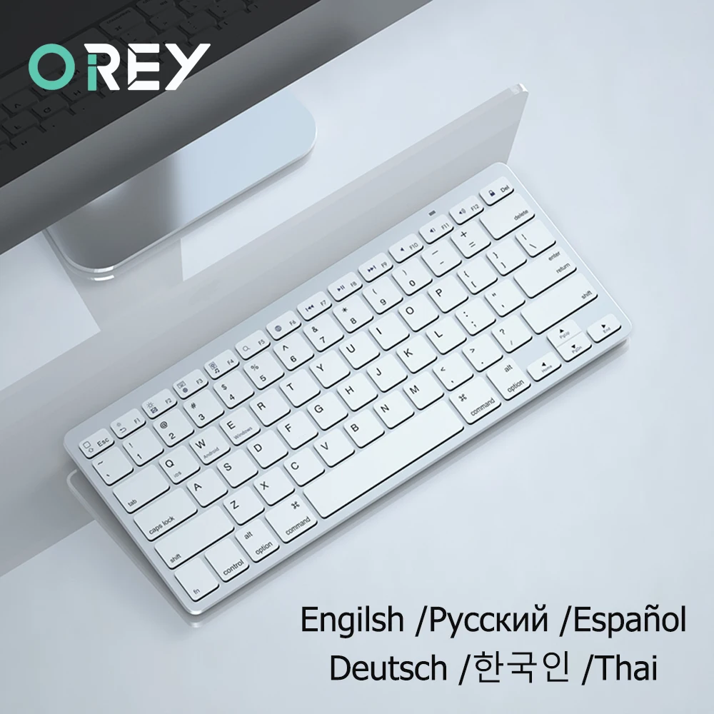 

Bluetooth Wireless Keyboard Russian Thai Korean German Spanish Arabic French Gaming Keyboard For Laptop PC Gamer Tablet iPad