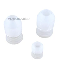 yohobaker 3 pcsset s m l thicken piping bag home kitchen dining cream nozzle pipeline coupler russian nozzle tips converter