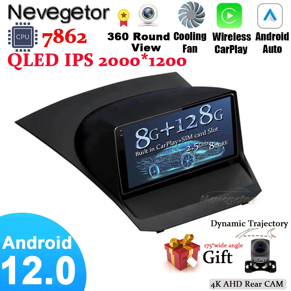 

Автомагнитола 2 Din для Ford Fiesta 2009-2017 Android 12 9 дюймов Мультимедиа Стерео навигация GPS автомобильный DVD плеер Bluetooth OKNAVI 2