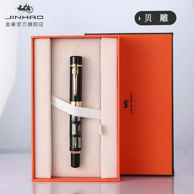 JINHAO 650 Элегантное и Грациозное Школьное Перьевое Перо Ретро Подарок Каллиграфия Подпись Письмо Гладкая Чернила Опция на Коробке.
