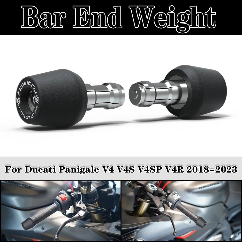 

Motorcycle Handle Bar End Weight Grips Cap For Ducati Panigale V4 V4S V4SP V4R 2018-2023