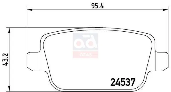 

LP1969 brake pad rear 07 MONDEO-KUGA-SMAX
