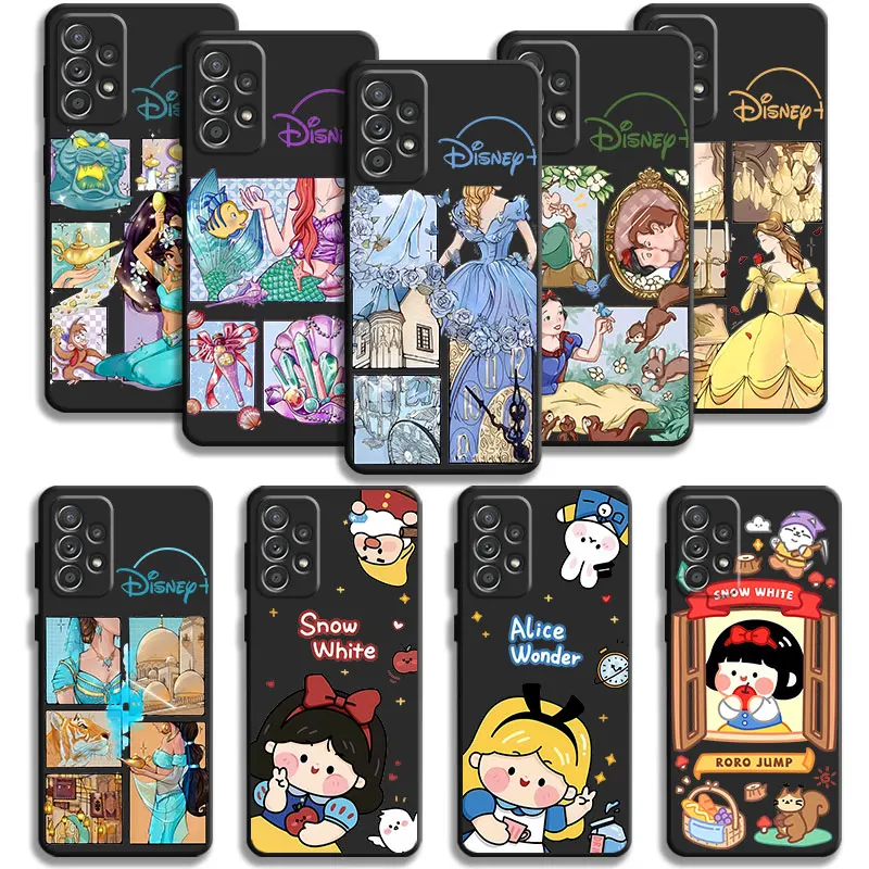 Чехол для Samsung Galaxy A55 A54 A53 A52 A35 A15 A50 A70 A51 A14 A13 A12 A34 A32 A22 A21s A23 Disney принцесса Золушка