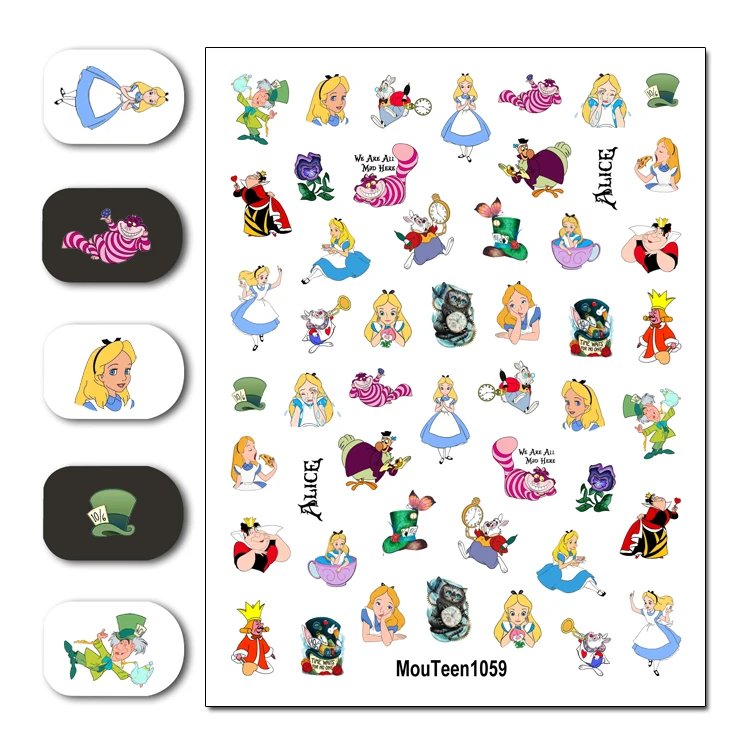 Новейшие Стикеры для ногтей водные дизайна