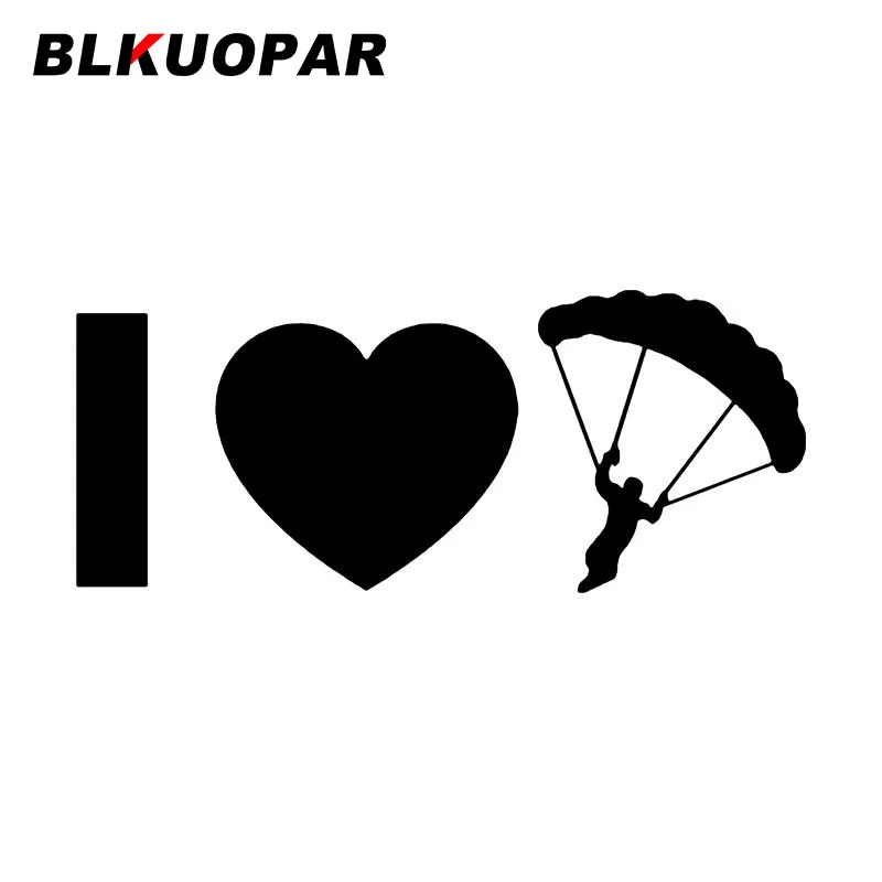 

BLKUOPAR I Love парашютные автомобильные наклейки RV аниме кондиционер высекающая наклейка караван креативный солнцезащитный автомобильный протектор дверей