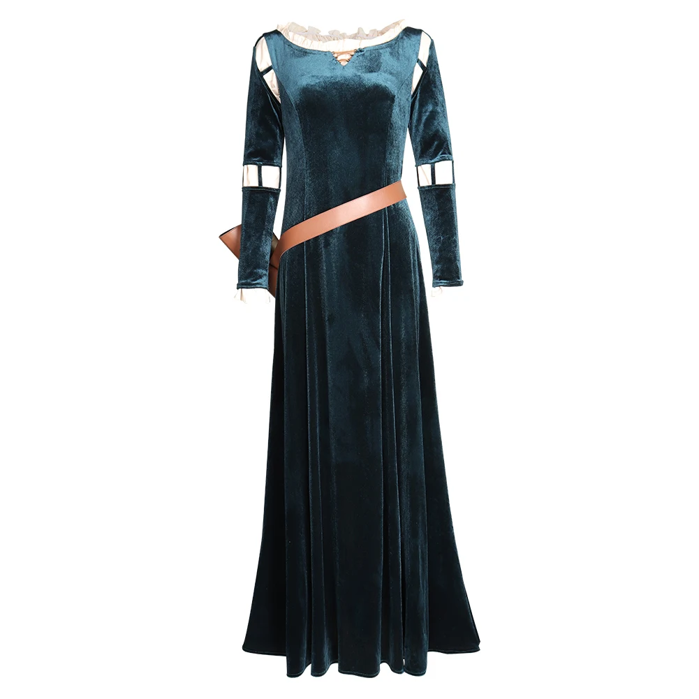 

Brave Merida Princess Cosplay Costumes Dress Outfits Halloween Carnival Suit