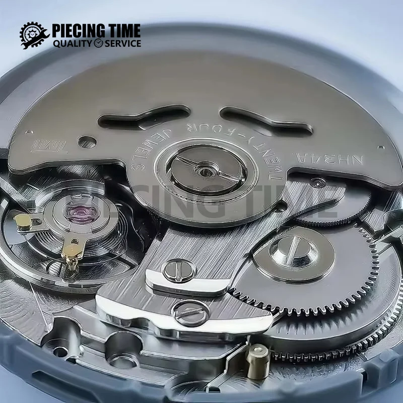 Новый японский механизм NH34 24 камня NH34a GMT 4 стрелки 4R34 часы с датой автоматический