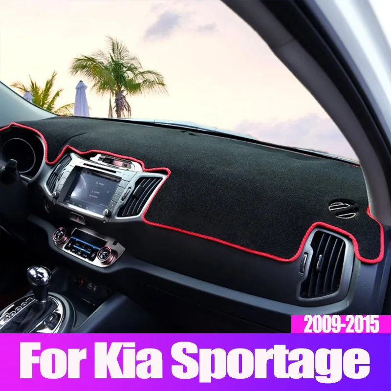 

Чехлы для приборной панели автомобиля, коврик для светильник для Kia Sportage 3 2010 2011 2012 2013 2014 2015, Солнцезащитный ковер с защитой от УФ-лучей, аксес...
