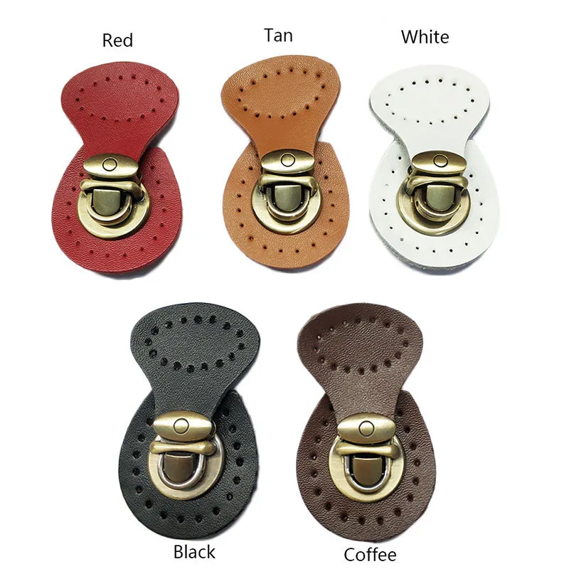 1Pc Leather Bag Lock Multicolor Button Fasteners Snap Buckles Replacement Handmade Bag DIY Clasp Accessories Women Handbag Clasp