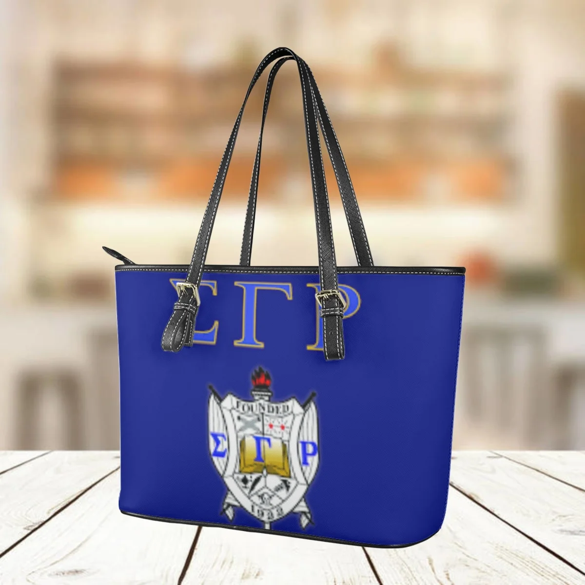 Sigma Gamma Rho Design Fashion Women's Handbags Casual Large Capacity Female Shoulder Bags Woman Sorority Gift Leather Totes
