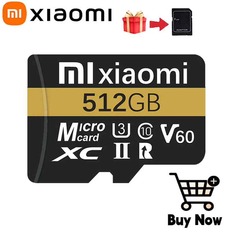 НОВАЯ XIAOMI Class10 Высокоскоростная 2 ТБ Micro TF SD-карта 1 SD-карты Карта памяти большой