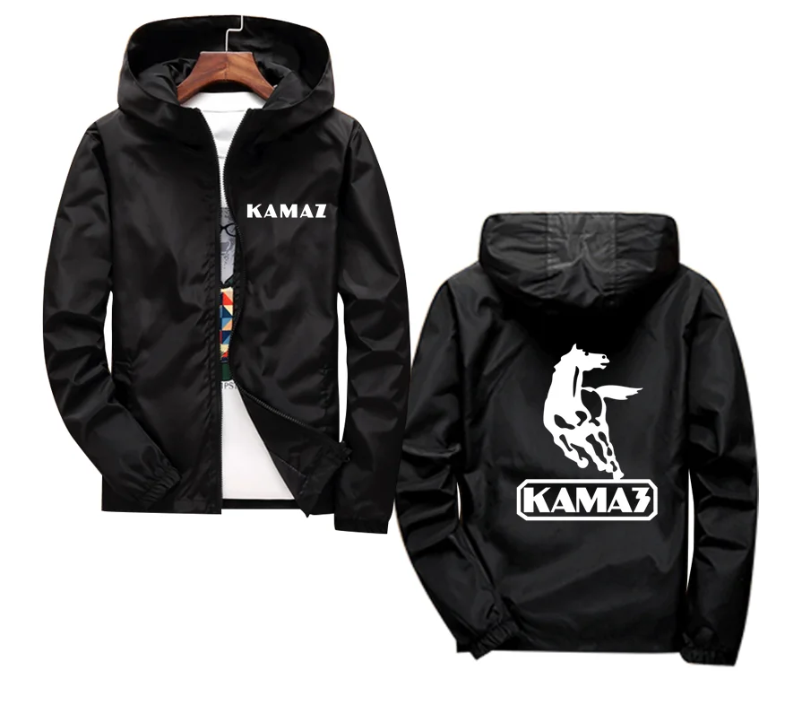 

Casual Hooded Men Women KAMAZ Motorcycle Motorbike Thin Reflective Sunscreen Windbreaker Skin Coat Jacket Pilot Plus Size 7XL