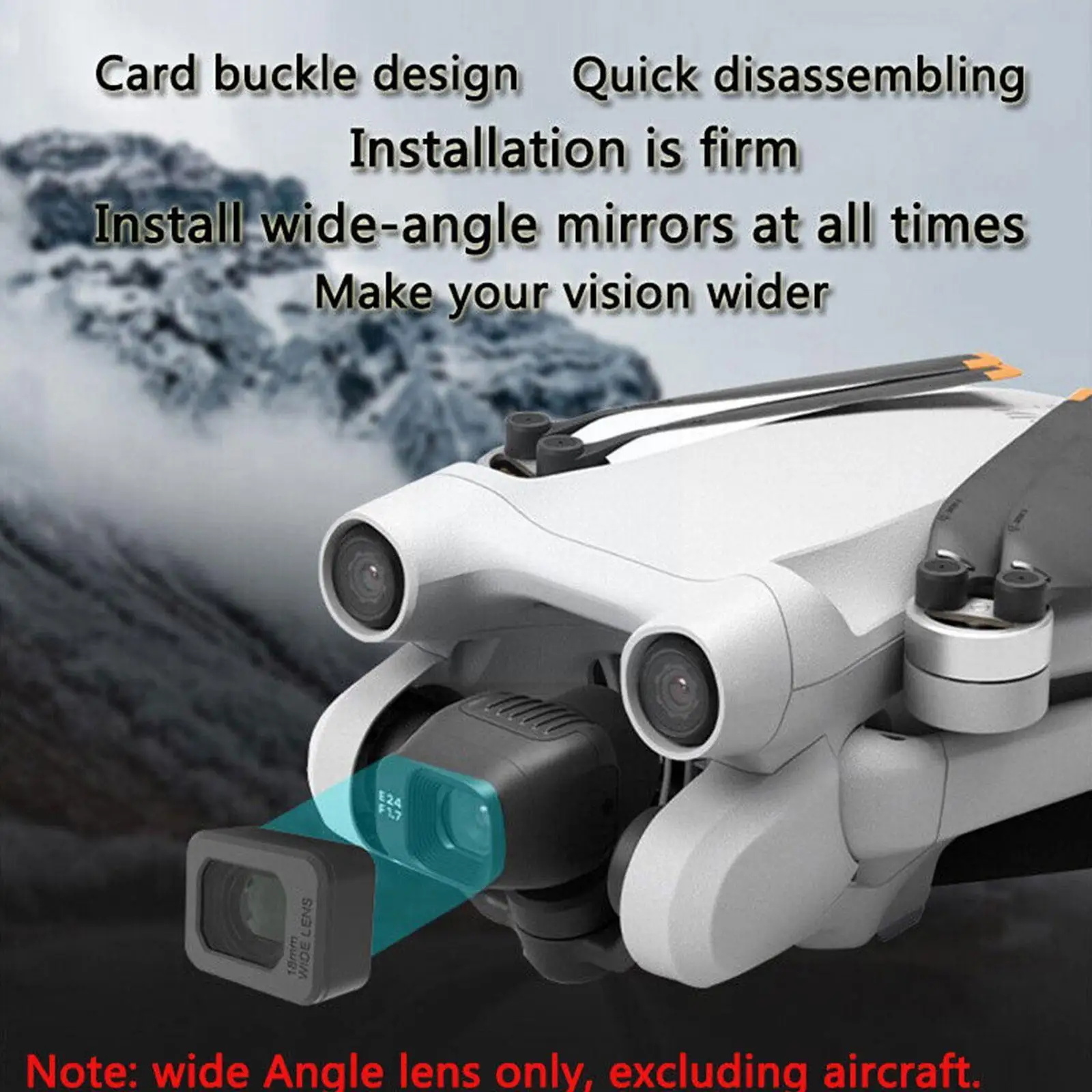 External Wide-angle Lens Filter Shooting Range Increase 25% For Mini 3 Pro Camera Lens Drone Accessories