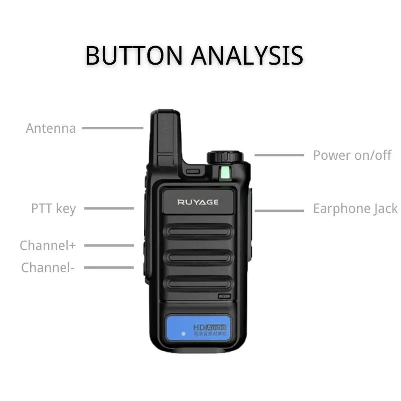 PMR 446 Walkie Talkie Intelligent Noise Reduction Communication Radios Profesional Talkie Walkies Two Way Radio Transceiver