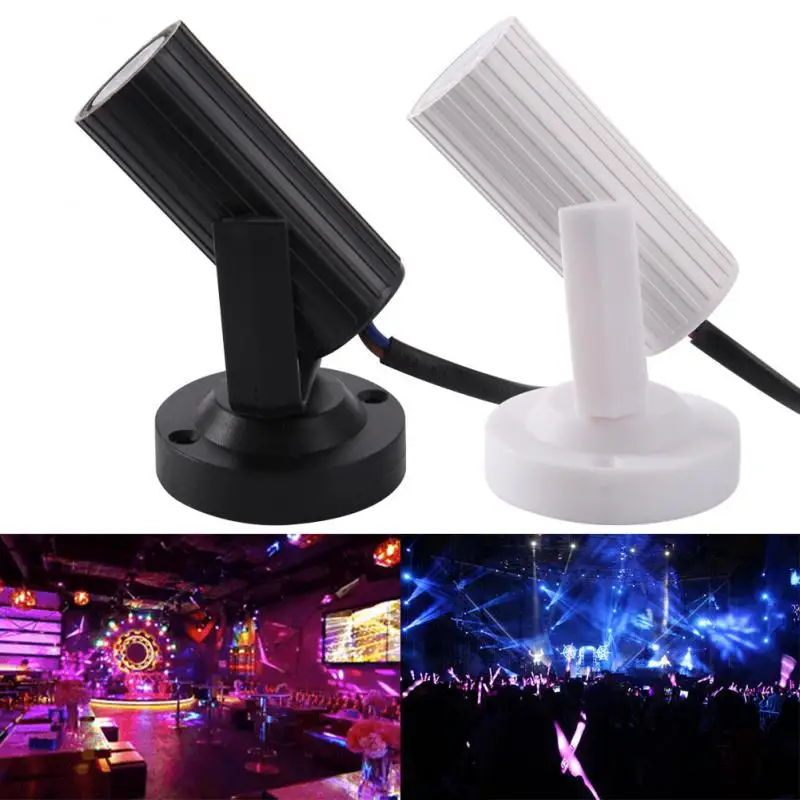 

Миниатюрный светодиодный сценический прожектор, легкий переносной регулируемый угол, лампа, проекционный танцпол, RGB, 1 Вт, для дискотеки, диджея, бара, Ktv, световой эффект